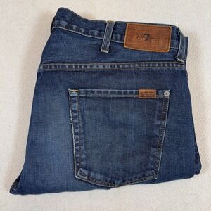 7 For All Mankind Paxtyn Jeans Mens Size 40 Denim Blue Straight Leg